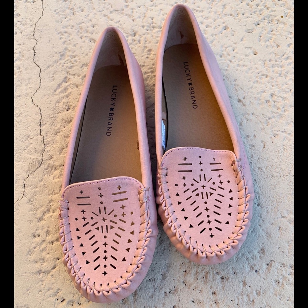 Pink Moccasin Style Loafers
